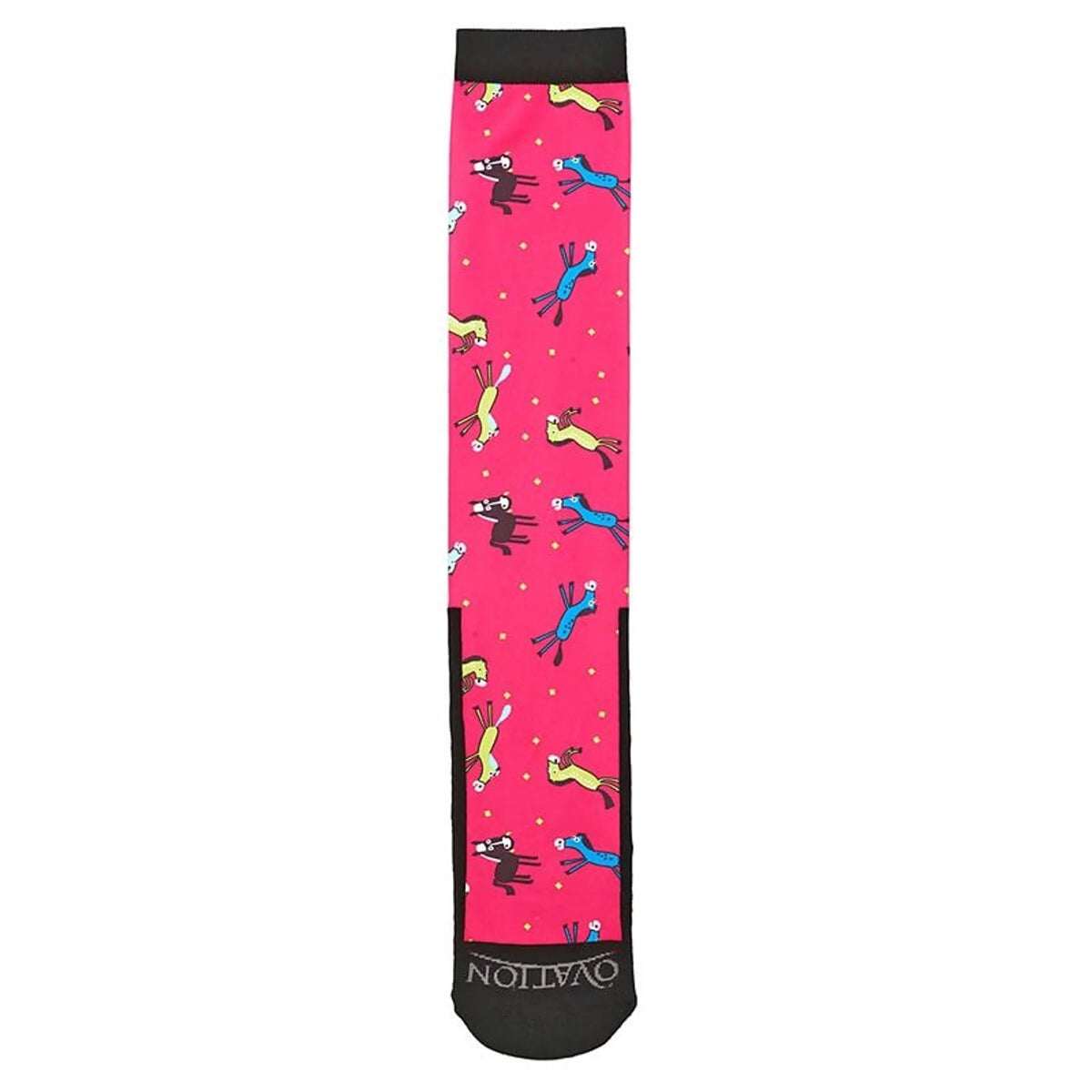 Ovation Kids FootZees Boot Sock - C2050 Pony Print PINK