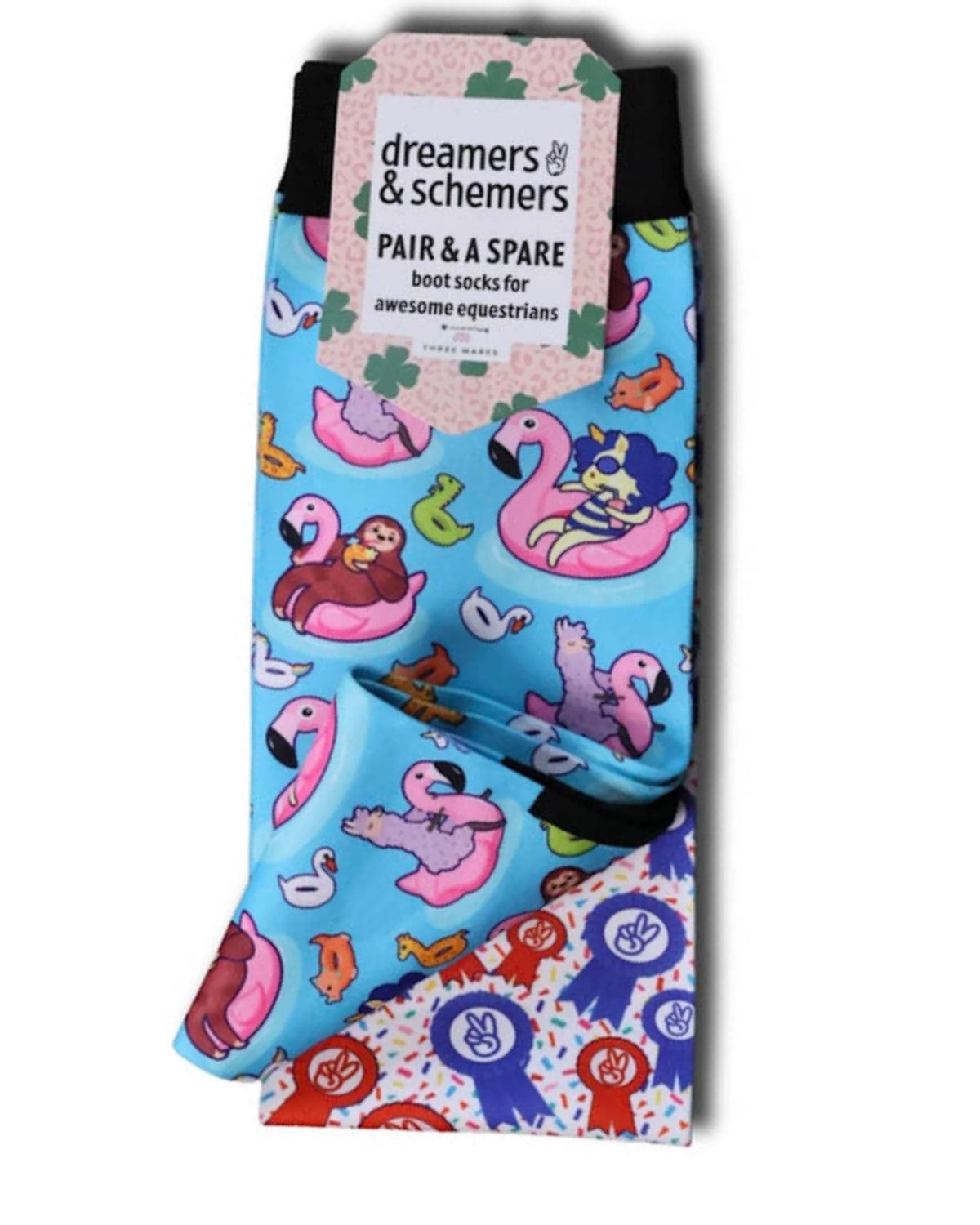 Dreamers & Schemers Pair & A Spare Socks - Pool & Chill