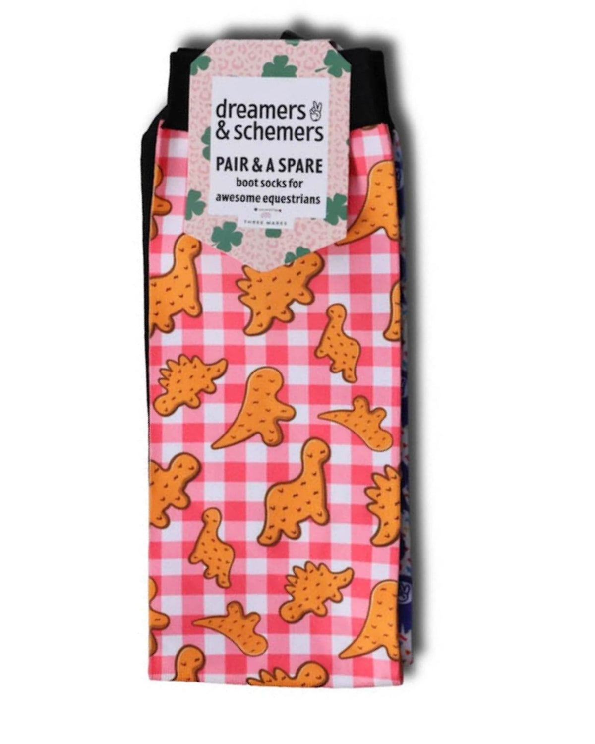 Dreamers & Schemers Pair & A Spare Socks - Dino Nuggies