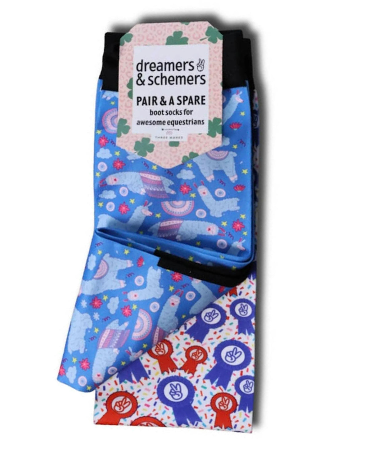Dreamers & Schemers Pair & A Spare Socks - Sleepy Llama