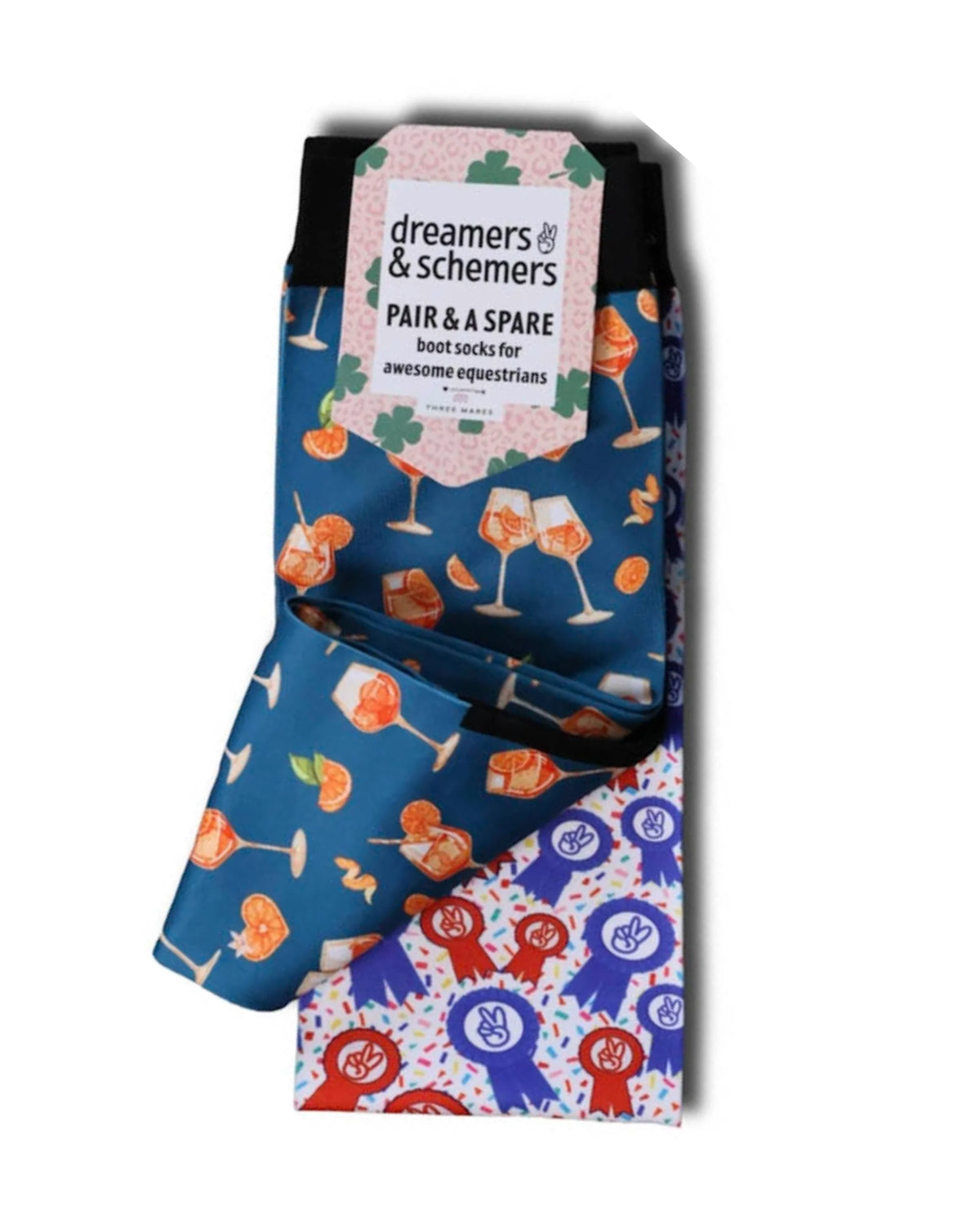 Dreamers & Schemers Pair & A Spare Socks - Aperol Spritz