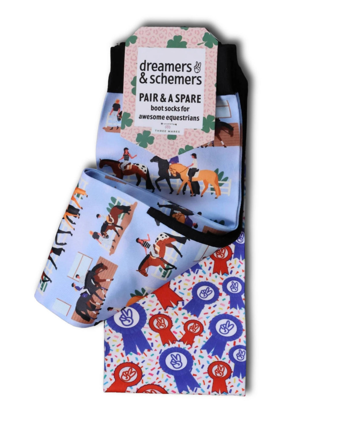 Dreamers & Schemers Pair & A Spare Socks - Yap O'Clock