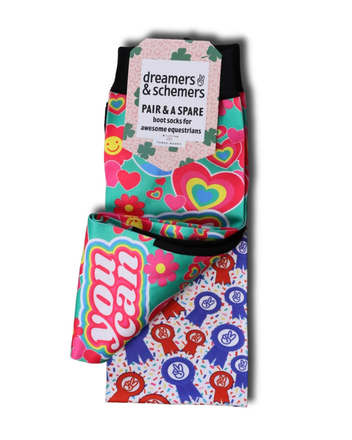 Dreamers & Schemers Pair & A Spare Socks - Affirmations