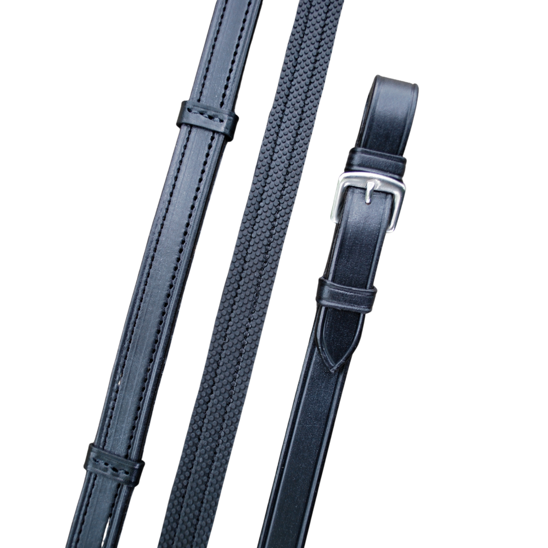 KL Select Red Barn Easy Grip Rubber Reins - main