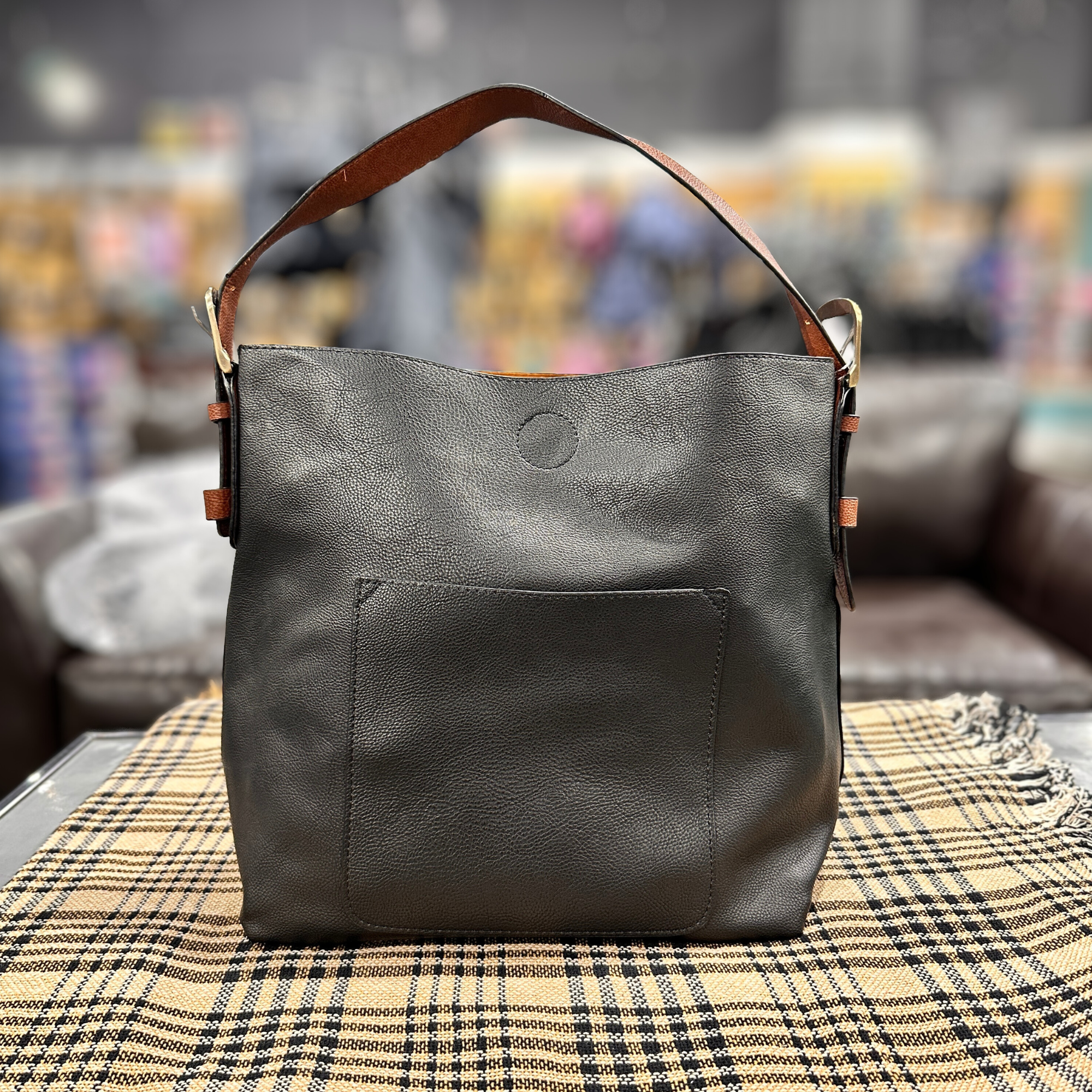 Joy Susan Hobo with Cedar Handle Handbag