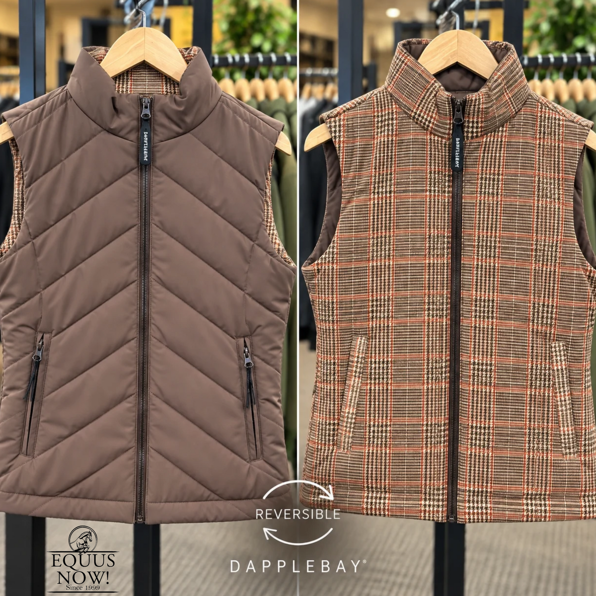 Dapplebay Lady Quilted Vest Chocolate