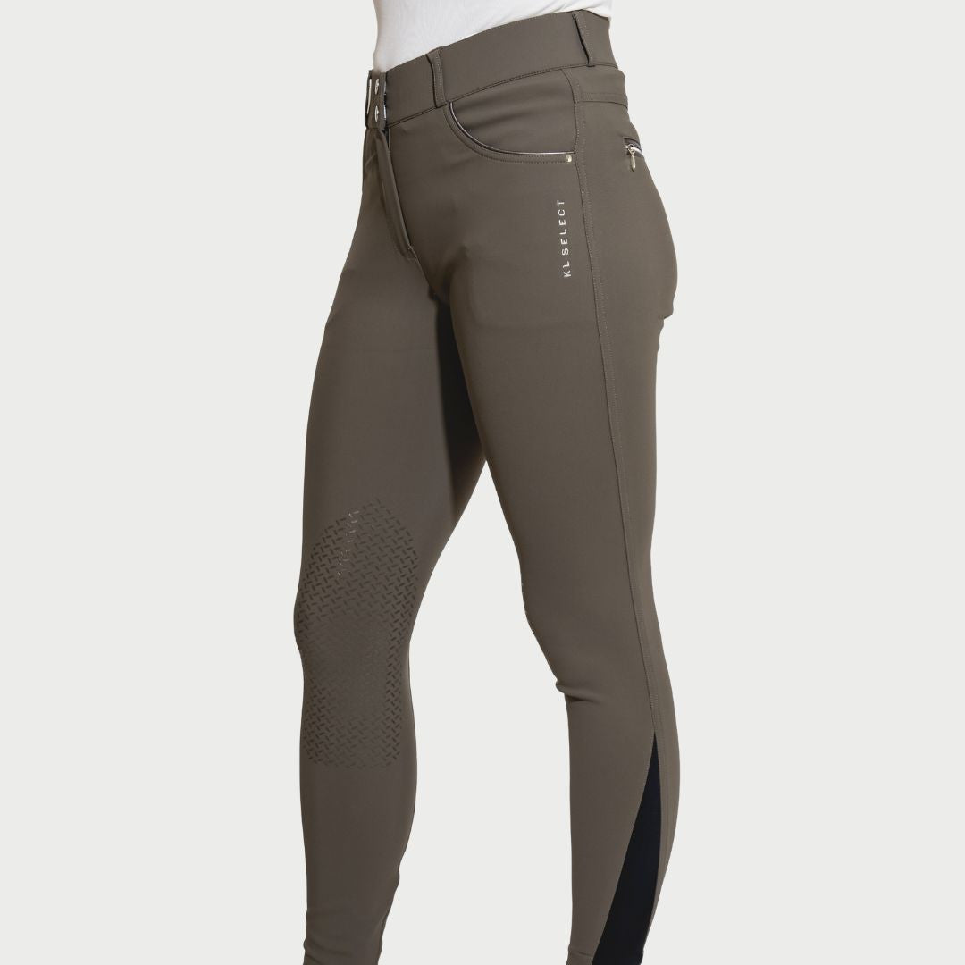 KL Select Gabrielle Knee Patch Breech - Truffle/Copper - main