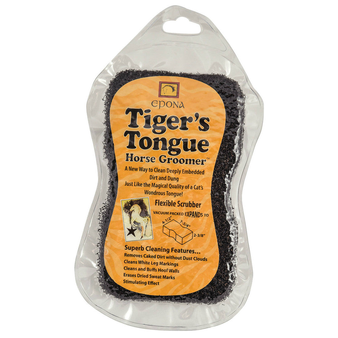 Epona Tiger's Tongue Horse Groomer Brush - sku to order - 104772