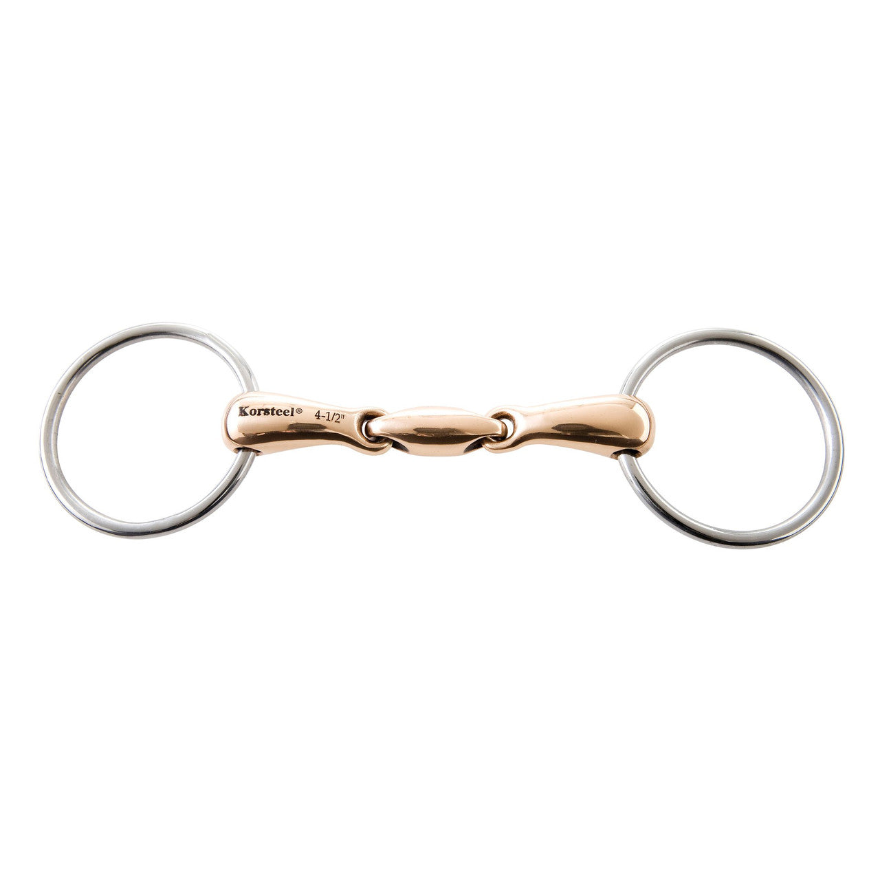 JP Korsteel Copper Mouth Oval Link Loose Ring Snaffle Bit - main