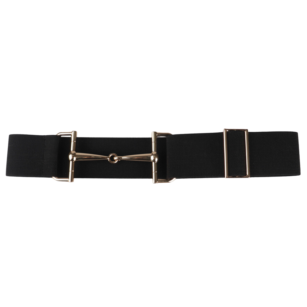 ELASTIC STRETCH BELT WITH HORSEBIT DETAIL