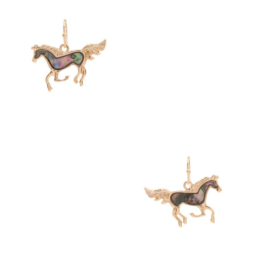 Galloping Horse Dangle Earrings