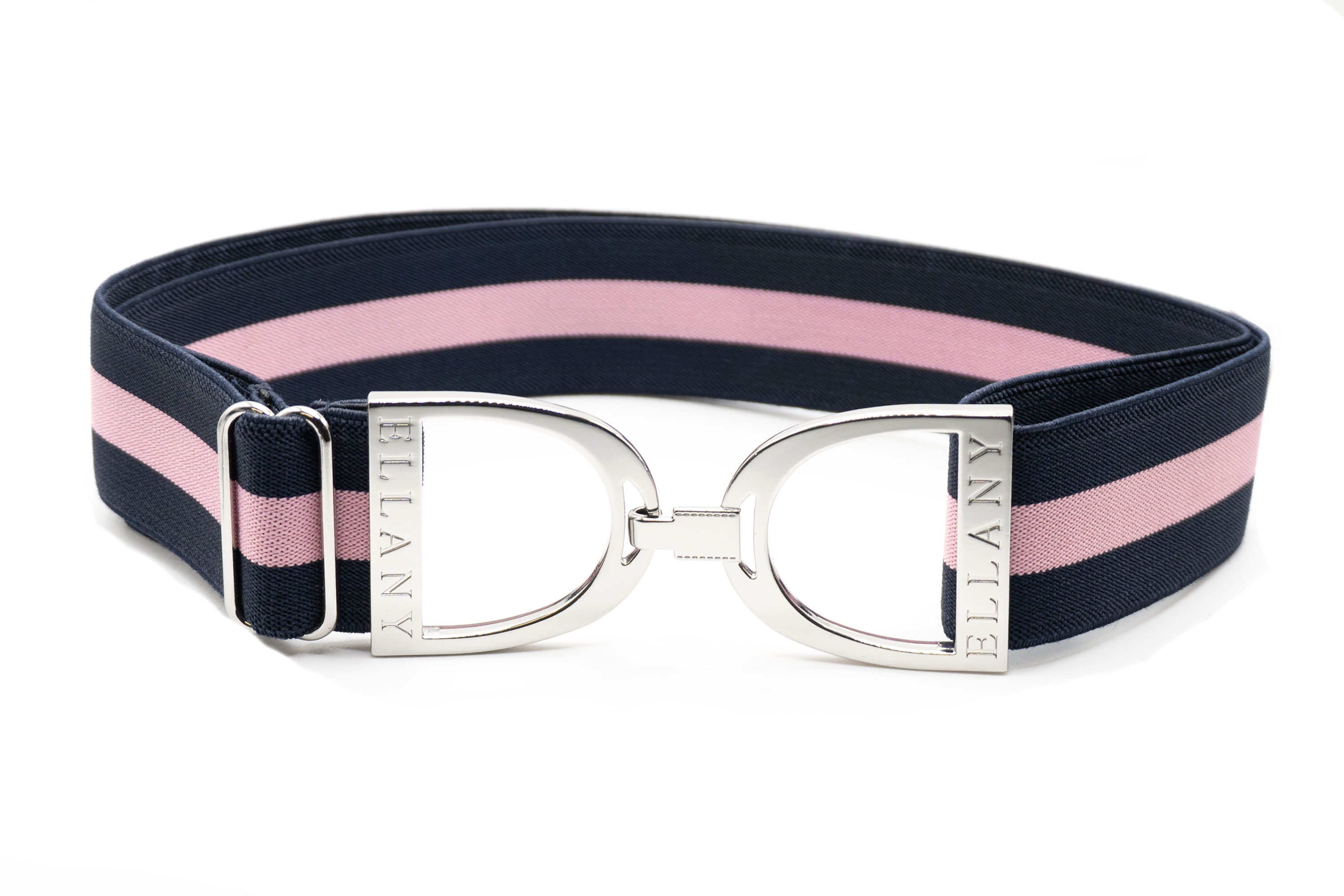 Ellany - Blue Duck Memorial - 1.5" Silver Stirrup Elastic Belt