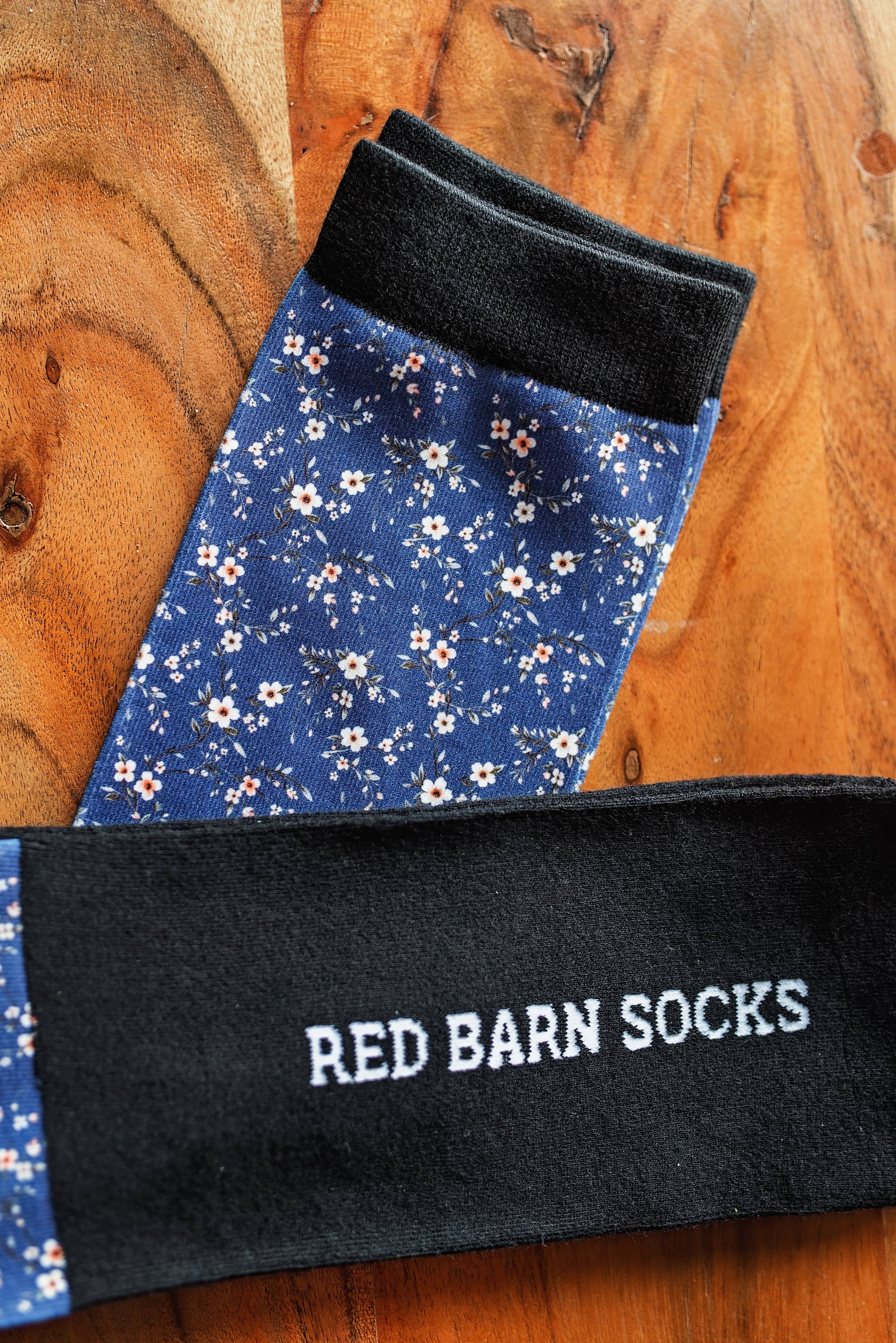 Red Barn Socks - Petal Poppin'