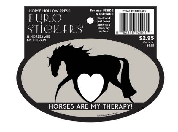 Horse Hollow Press - Oval Equestrian Horse Sticker / Therapy / WATERPROOF