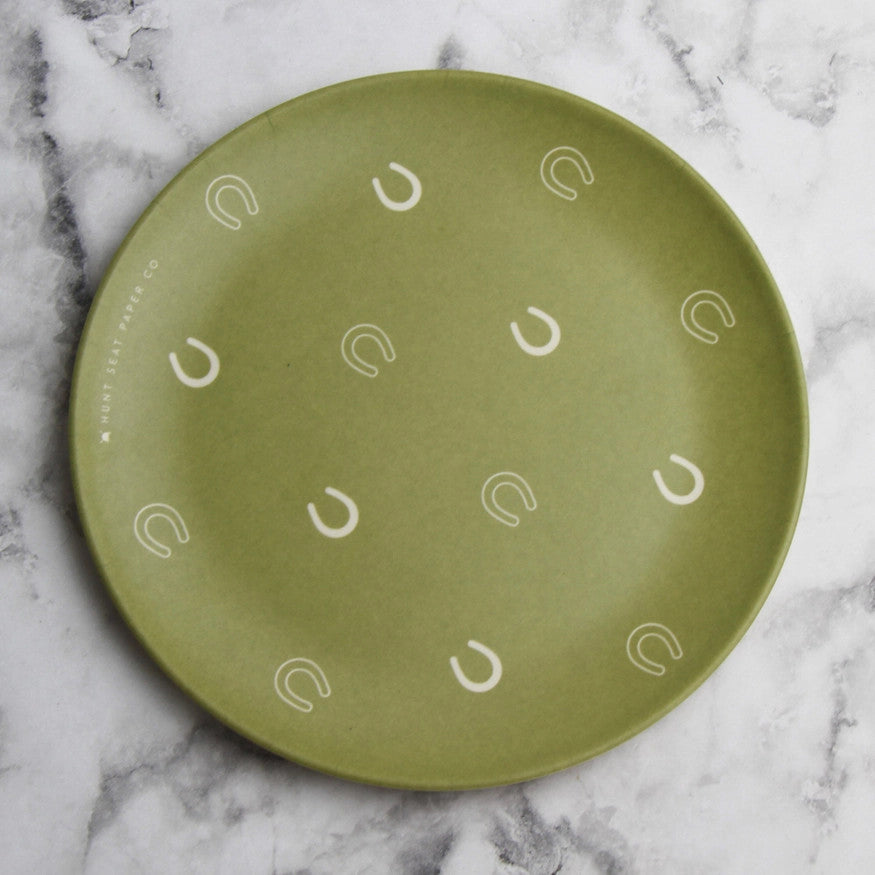 Hunt Seat Paper Co Lucky Olive Side Plate - Set of Four - sku to order - 60031750