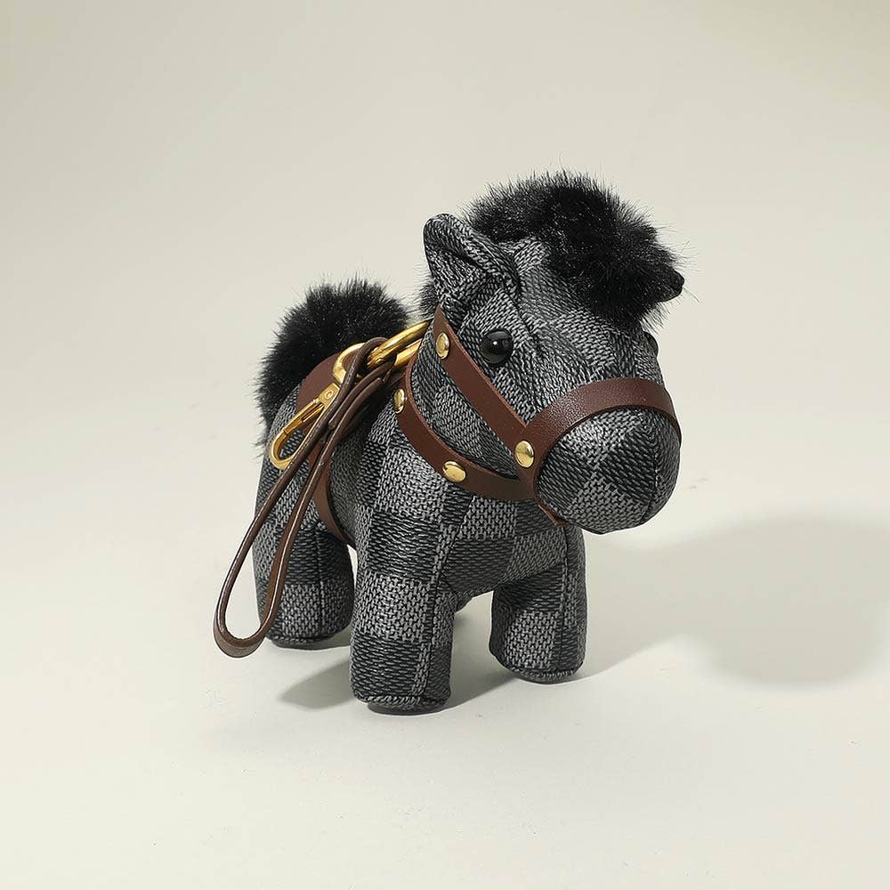 Sensibling Corp. - Faux Leather Horse Toy Keychain Bag Charm