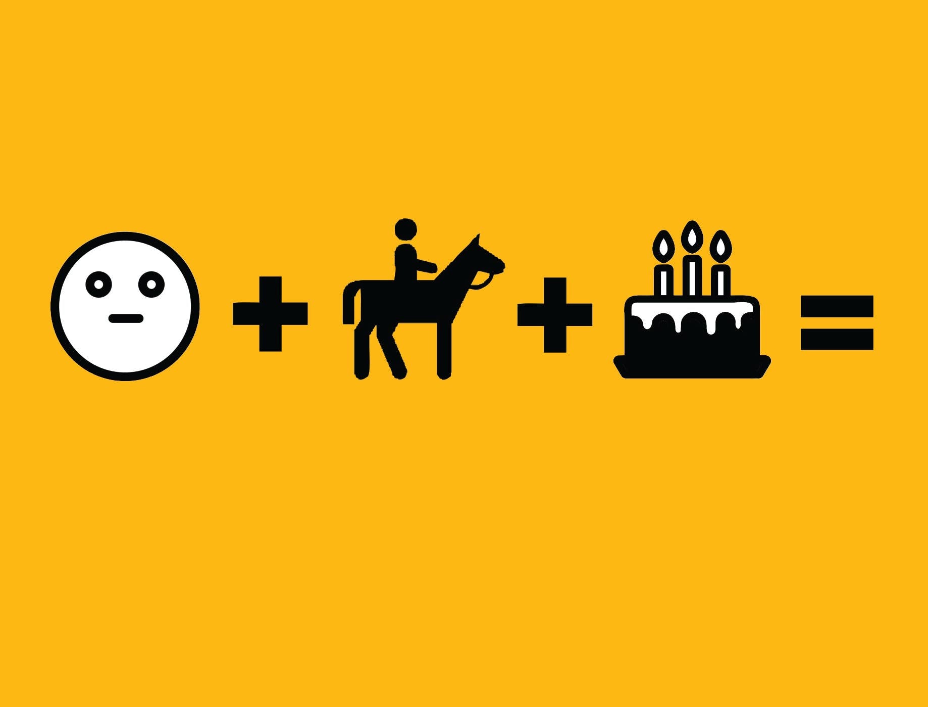 Horse Hollow Press Birthday Card | Frown/Smile