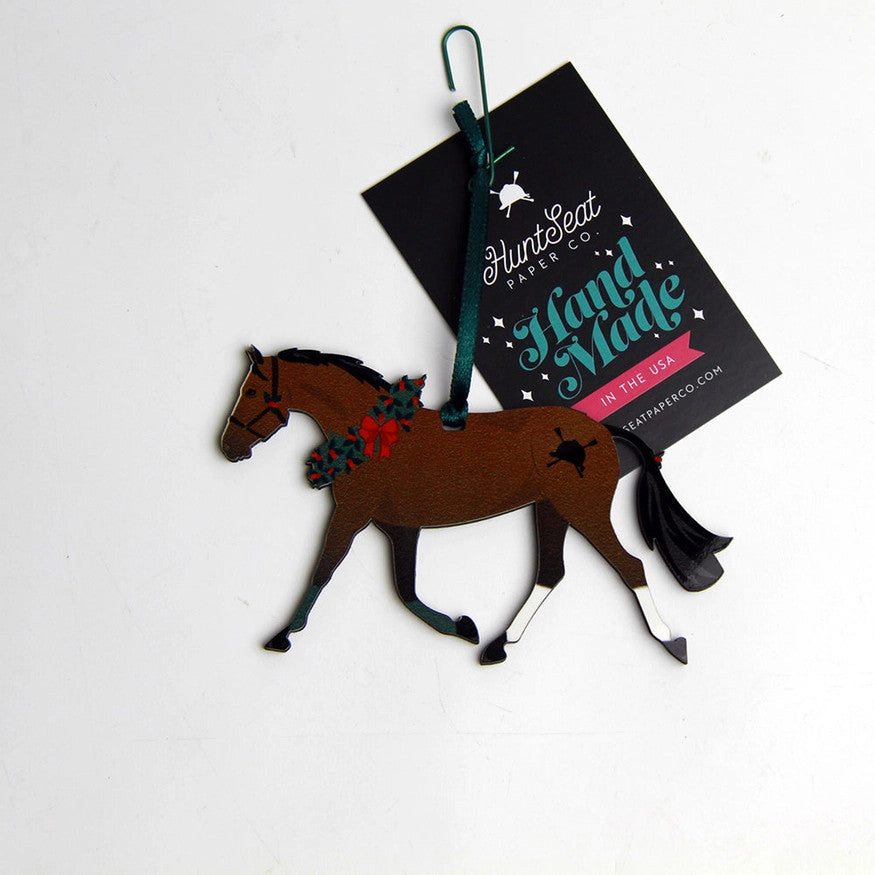 Hunt Seat Paper Co Bay Pony Ornament - sku to order - 60031701