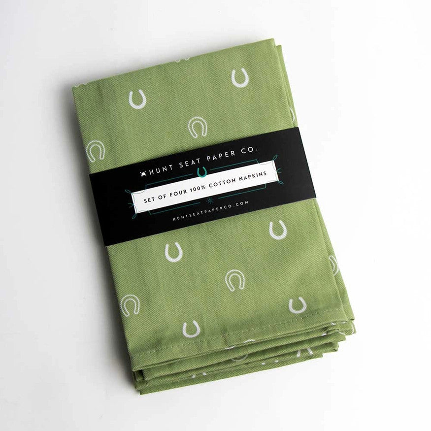 Hunt Seat Paper Co Lucky Olive Napkins - Set of Four - sku to order - 60031678