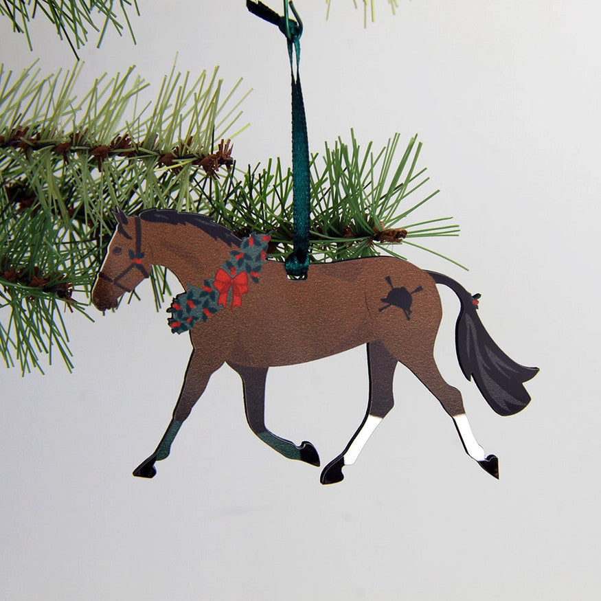 Hunt Seat Paper Co Bay Pony Ornament - sku to order - 60031701