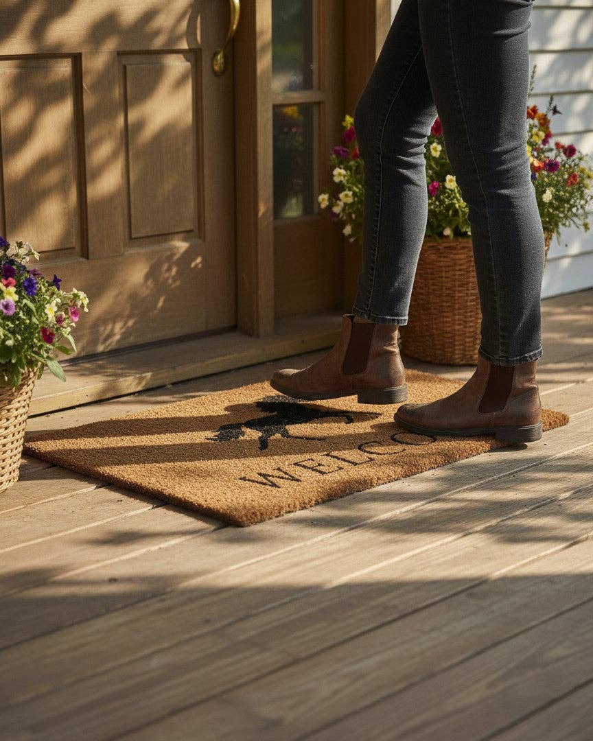 Bridle Up Hope Shop - Galloping Horse Welcome Doormat