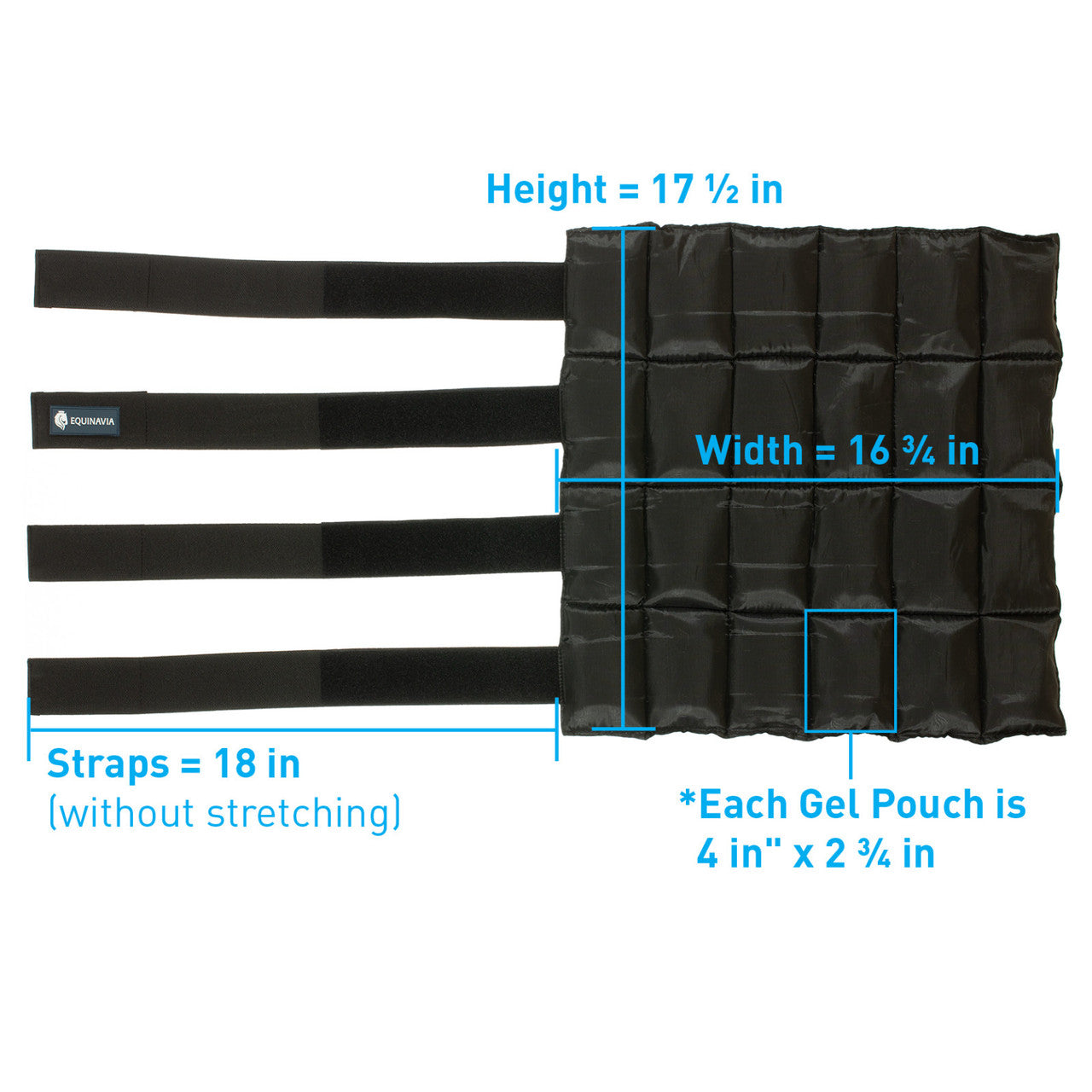 Equinavia Cool Relief Therapy Ice Wrap Pair - Black - sku to order - 1100413