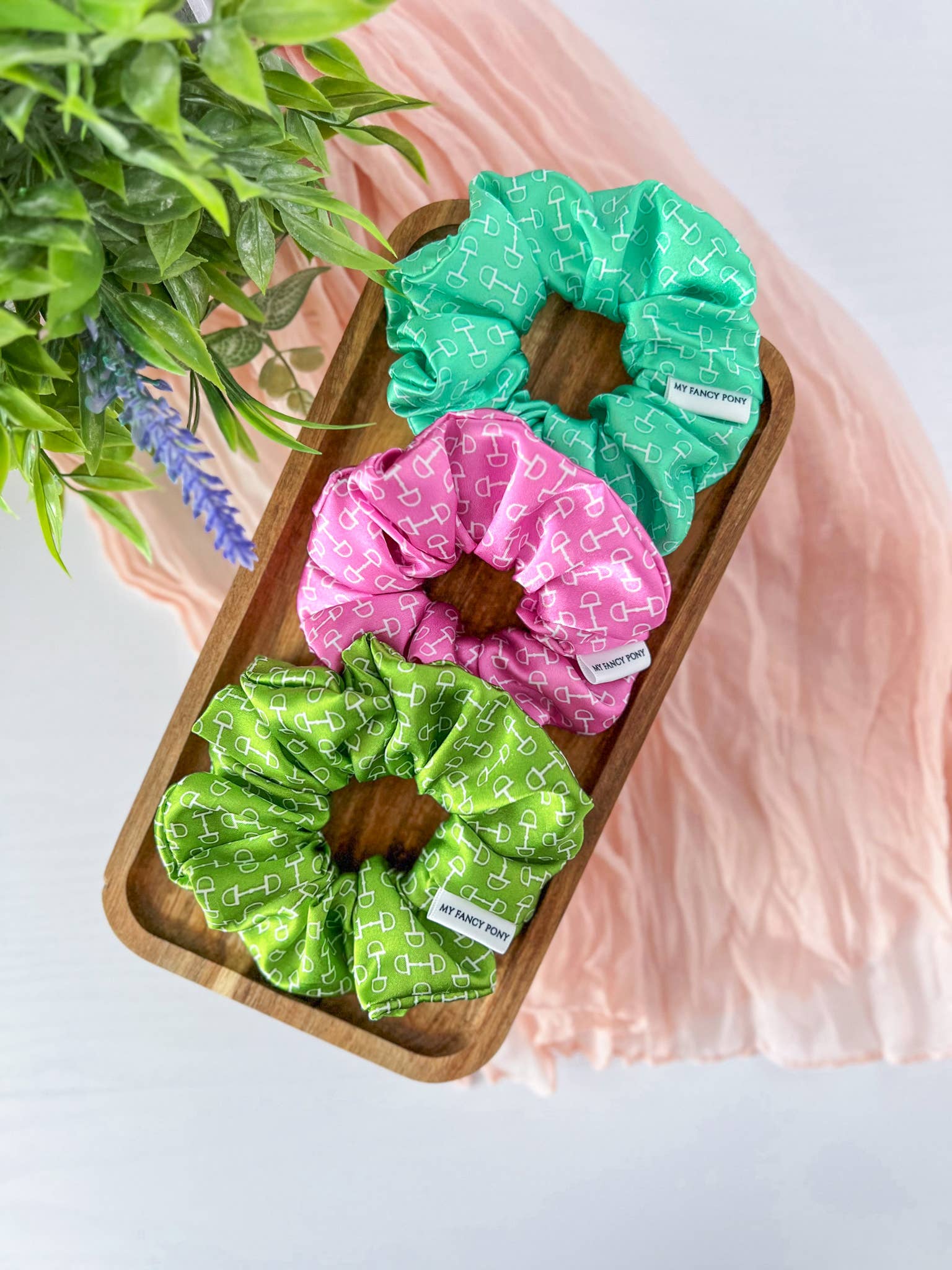 My Fancy Pony - Snaffle Bit Satin Equestrian Scrunchies