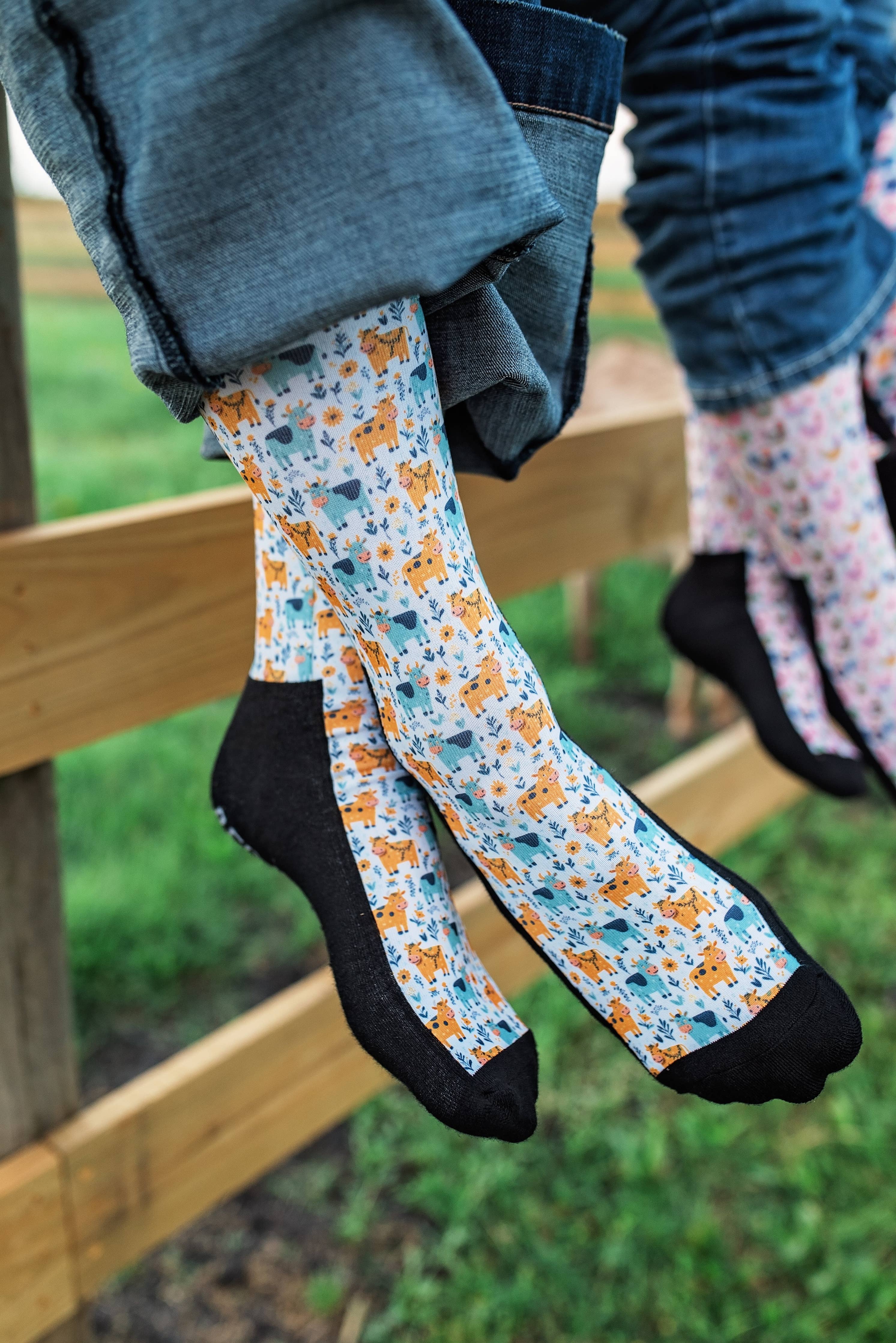 Red Barn Socks - Udderly Cute