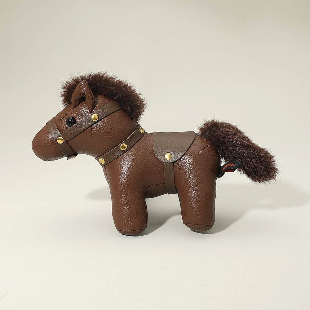 Sensibling Corp. - Faux Leather Horse Toy Keychain Bag Charm