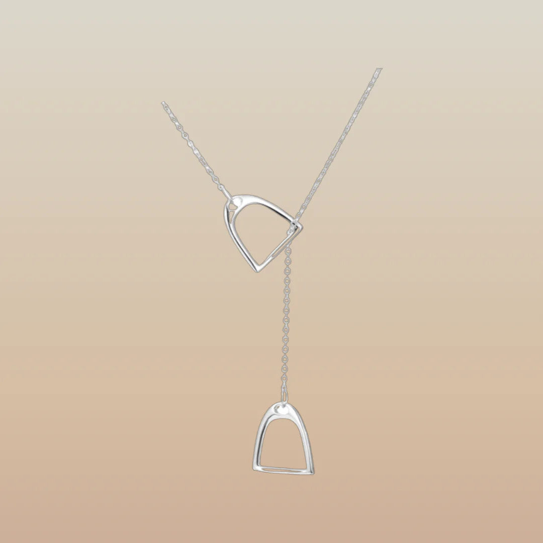 Westrian Stirrup Equestian Chain Necklace - main