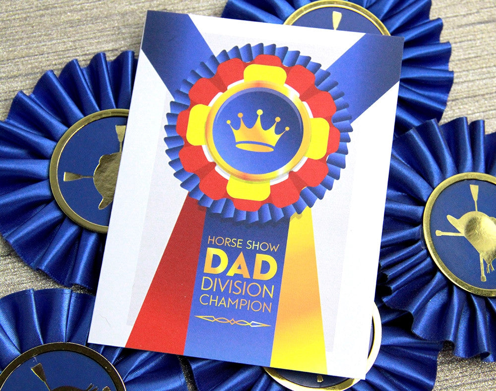 Hunt Seat Paper Co Show Dad Greeting Card - sku to order - 117428