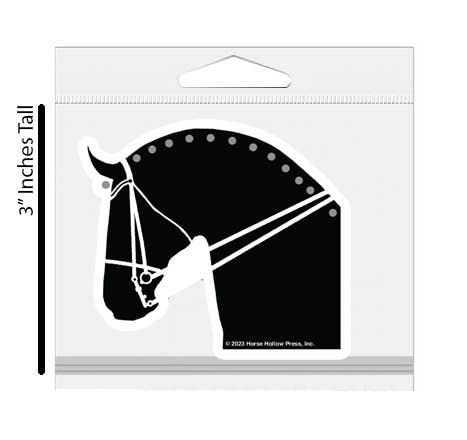 Horse Hollow Press - 3" Tumbler Horse Sticker / Dressage Horse / WATERPROOF