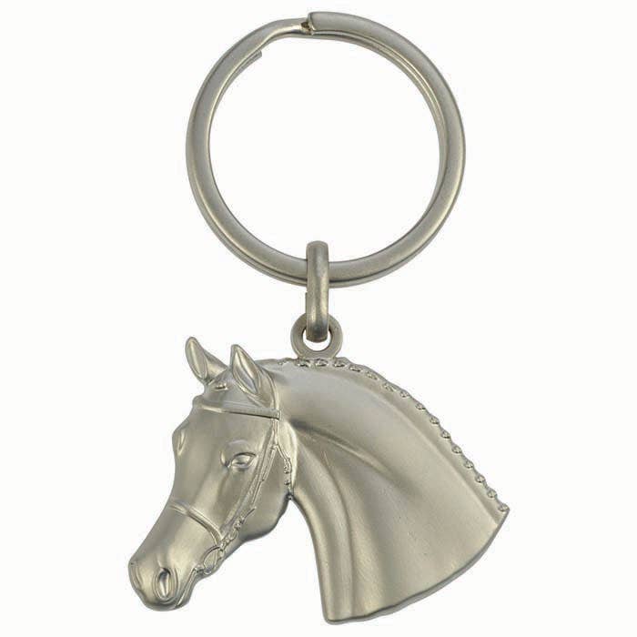 3D Horse Head with Bridle Keychain