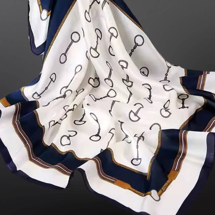 Equestrian Snaffle Bit Satin Scarf