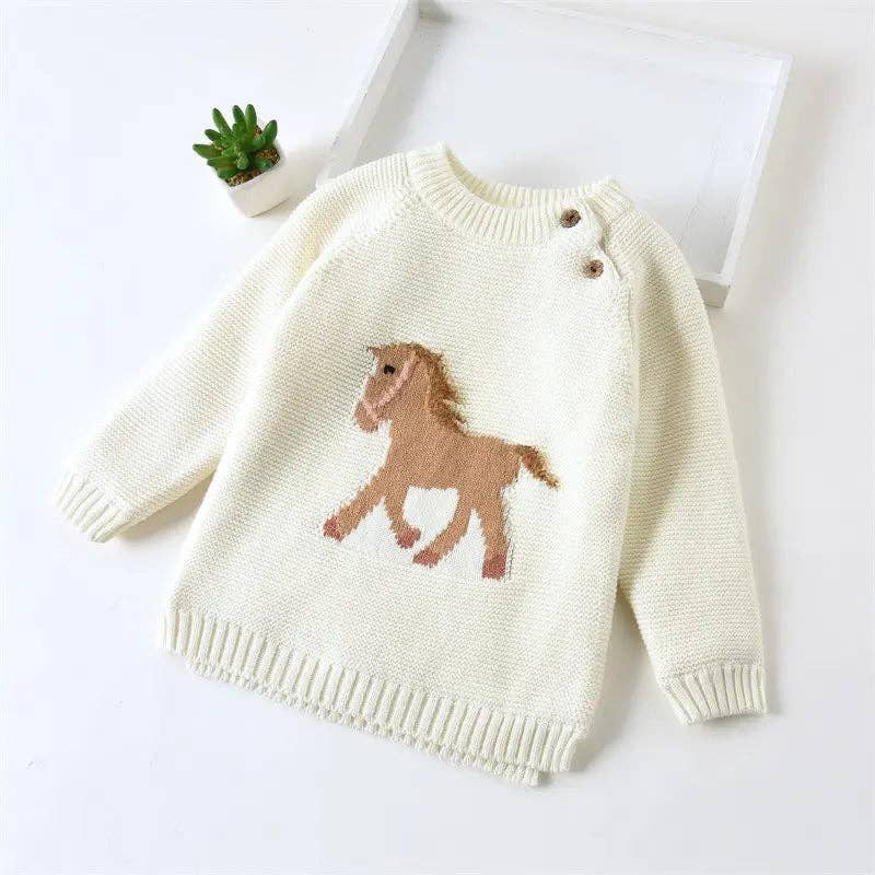 Gwenny Horse Sweater - Toddler Size!