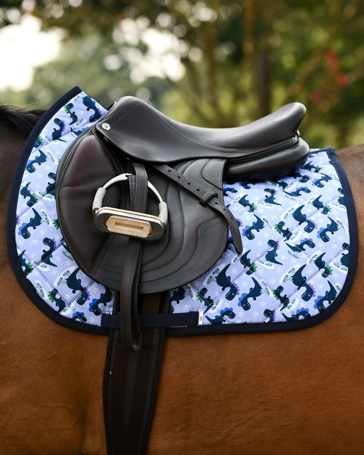 Dreamers & Schemers All Purpose Saddle Pad - Dino-skate