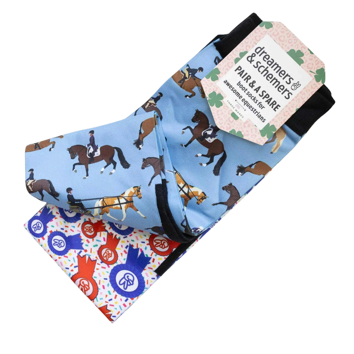 Dreamers & Schemers Pair & A Spare Socks - The Pony Island Horse Sports