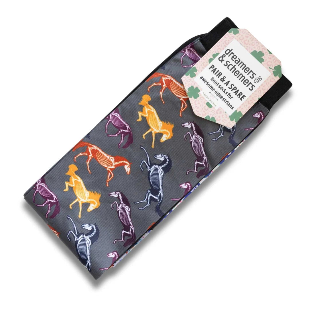 Dreamers & Schemers Pair & A Spare Socks - The Pony Island Horse Skeletons