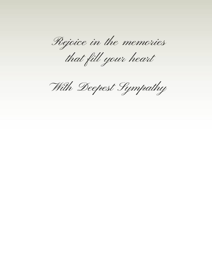 Horse Sympathy Greeting Card / Thinking of You