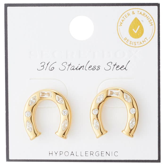 HORSESHOE STUD EARRINGS