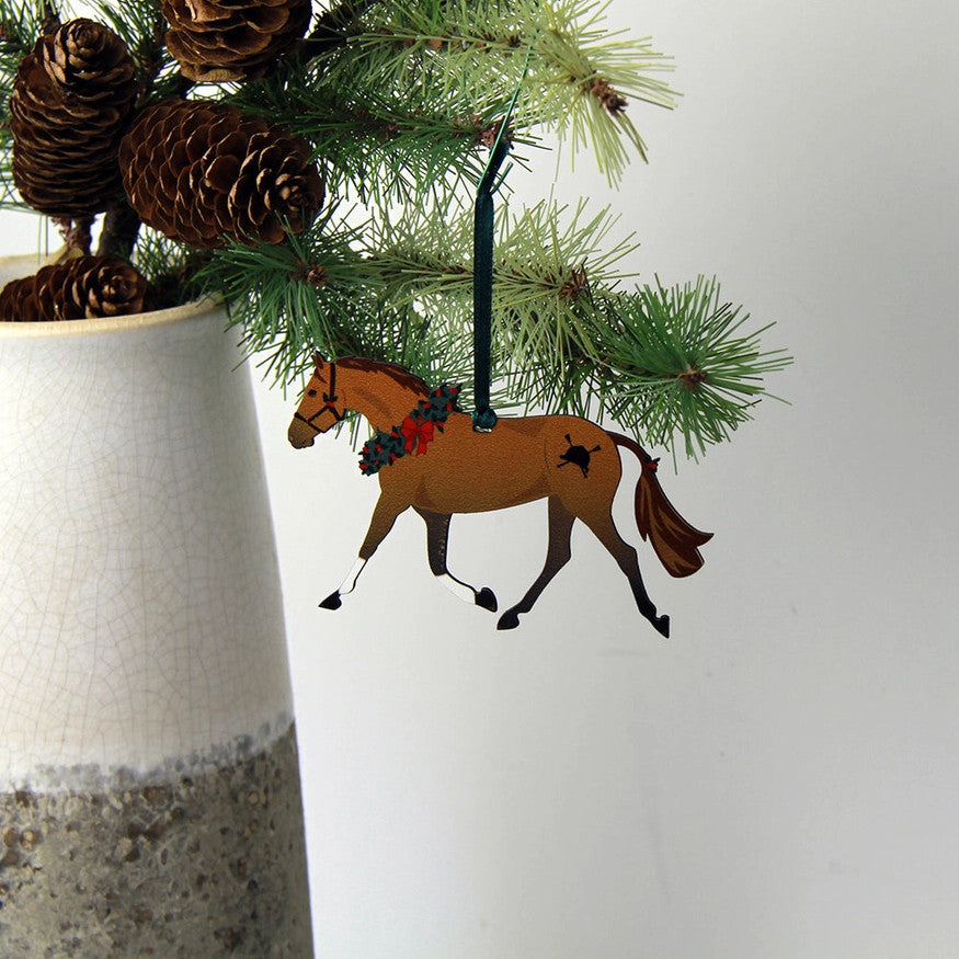 Hunt Seat Paper Co Chestnut Pony Ornament - sku to order - 60031702