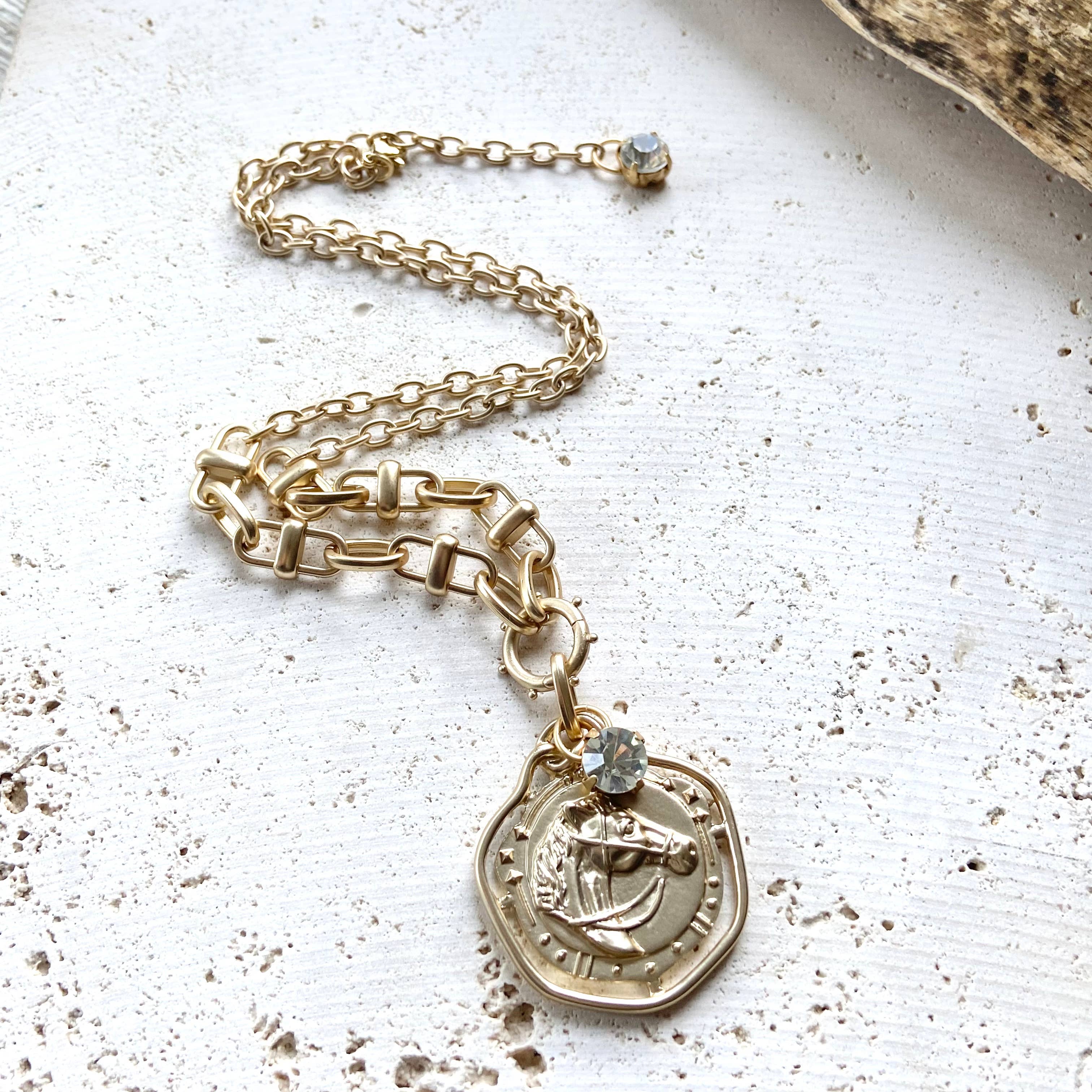 VB&CO Designs Handmade Jewelry - Horse necklace equestrian ranch derby western boutique