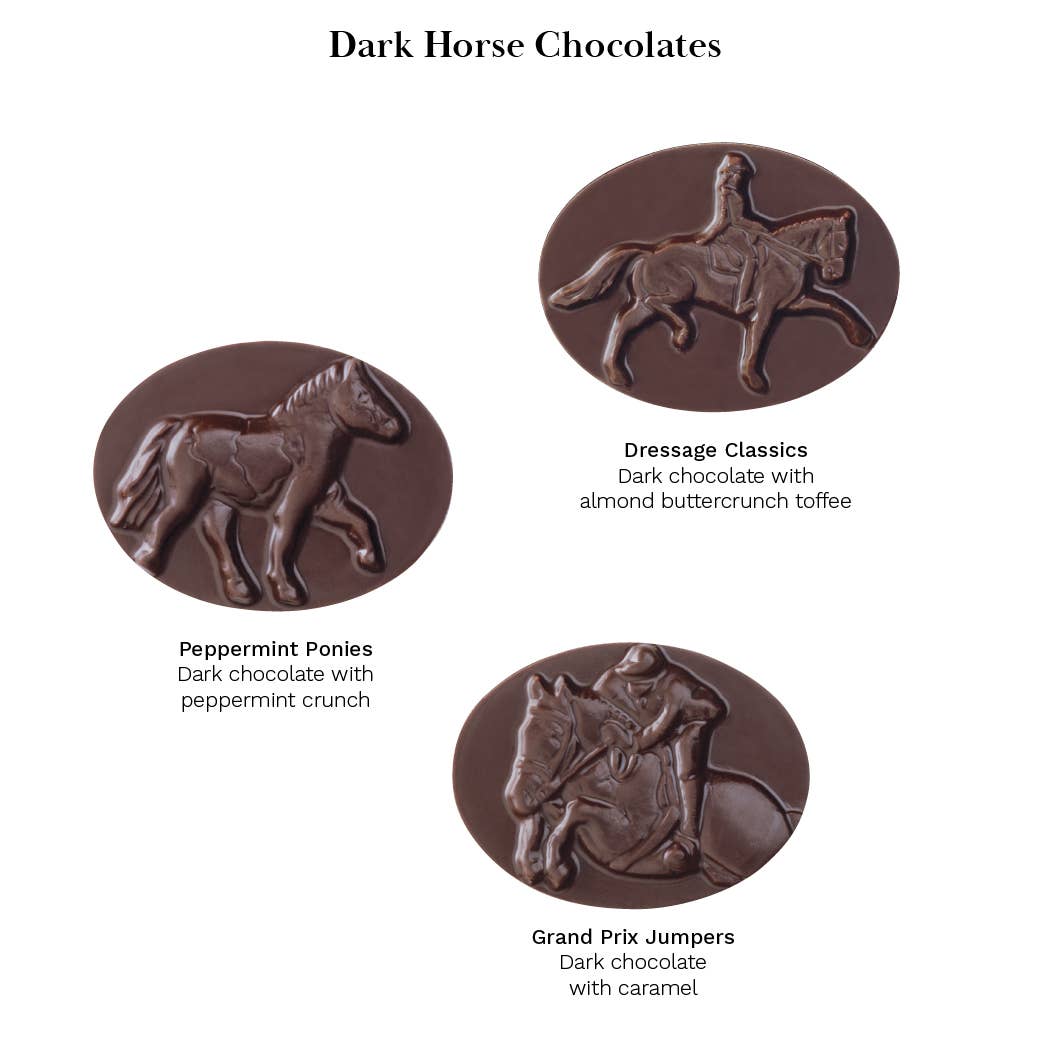 Dark Horse Chocolates English Asst. in Dark Chocolate 8 pcs