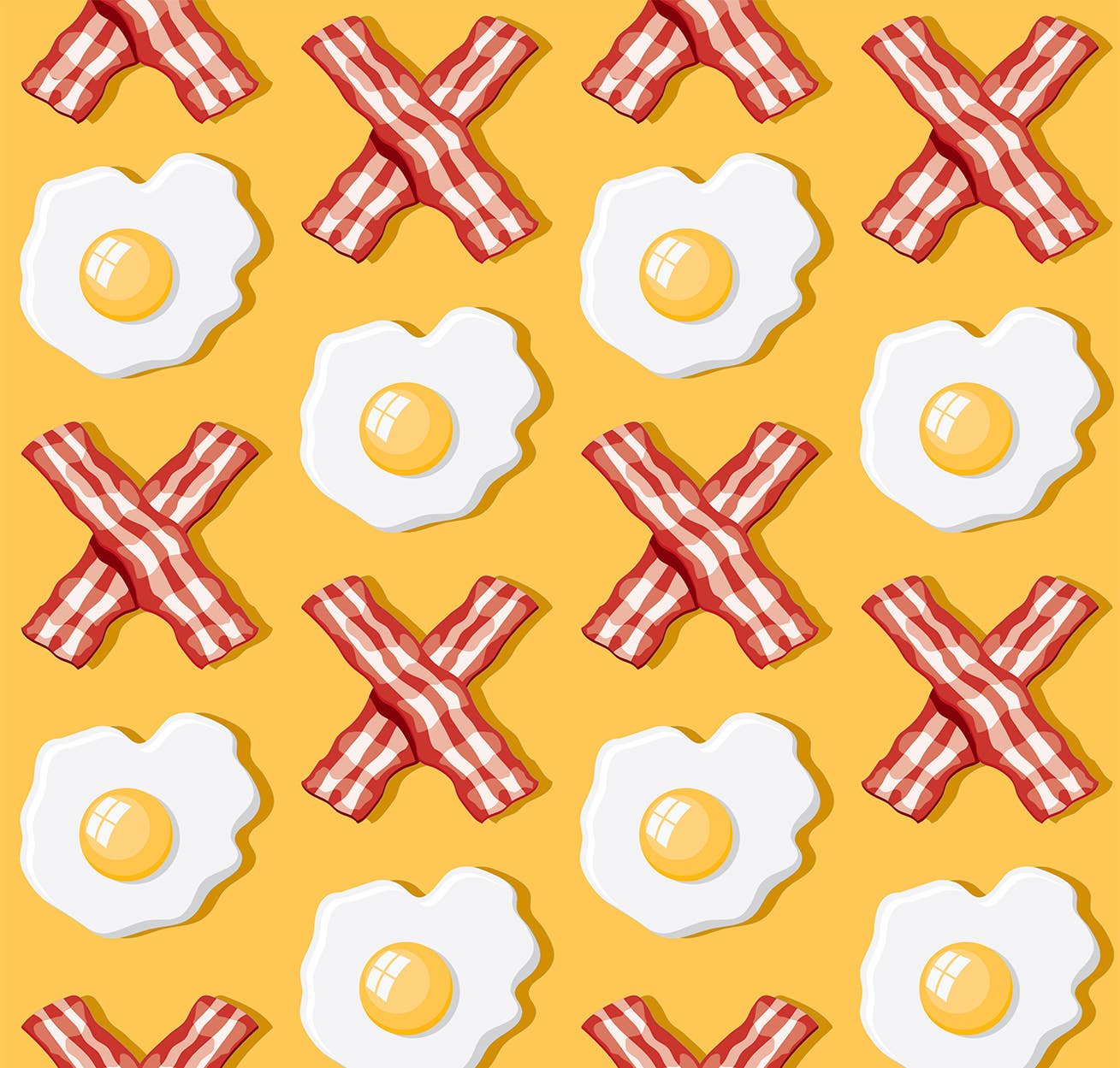 Hocsocx, Inc. - Bacon and Eggs XO Athletic Socks