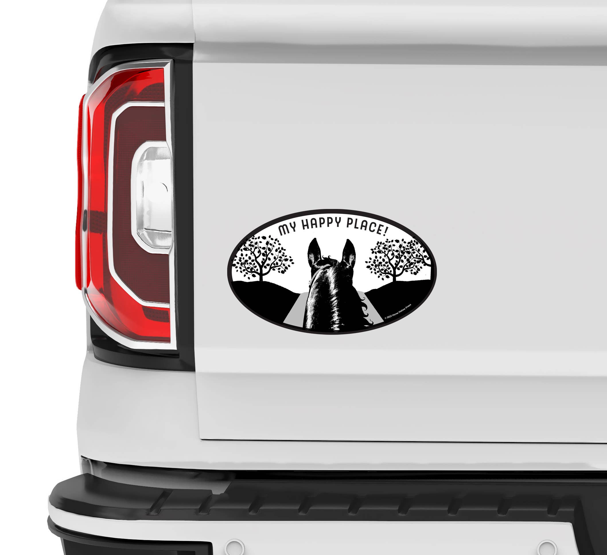 5" x 3" Car or Truck Sticker / My Happy Place / WATERPROOF