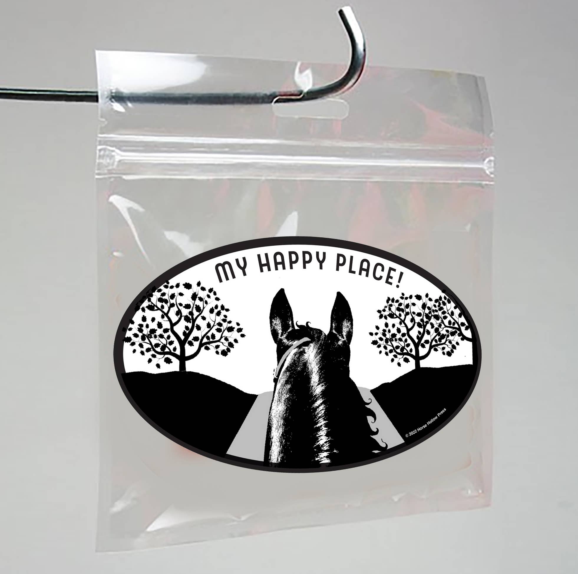 5" x 3" Car or Truck Sticker / My Happy Place / WATERPROOF