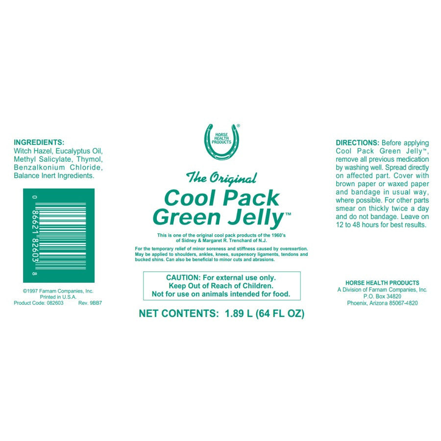 Cool Pack Green Jelly - 1/2 Gallon - sku to order - 2850