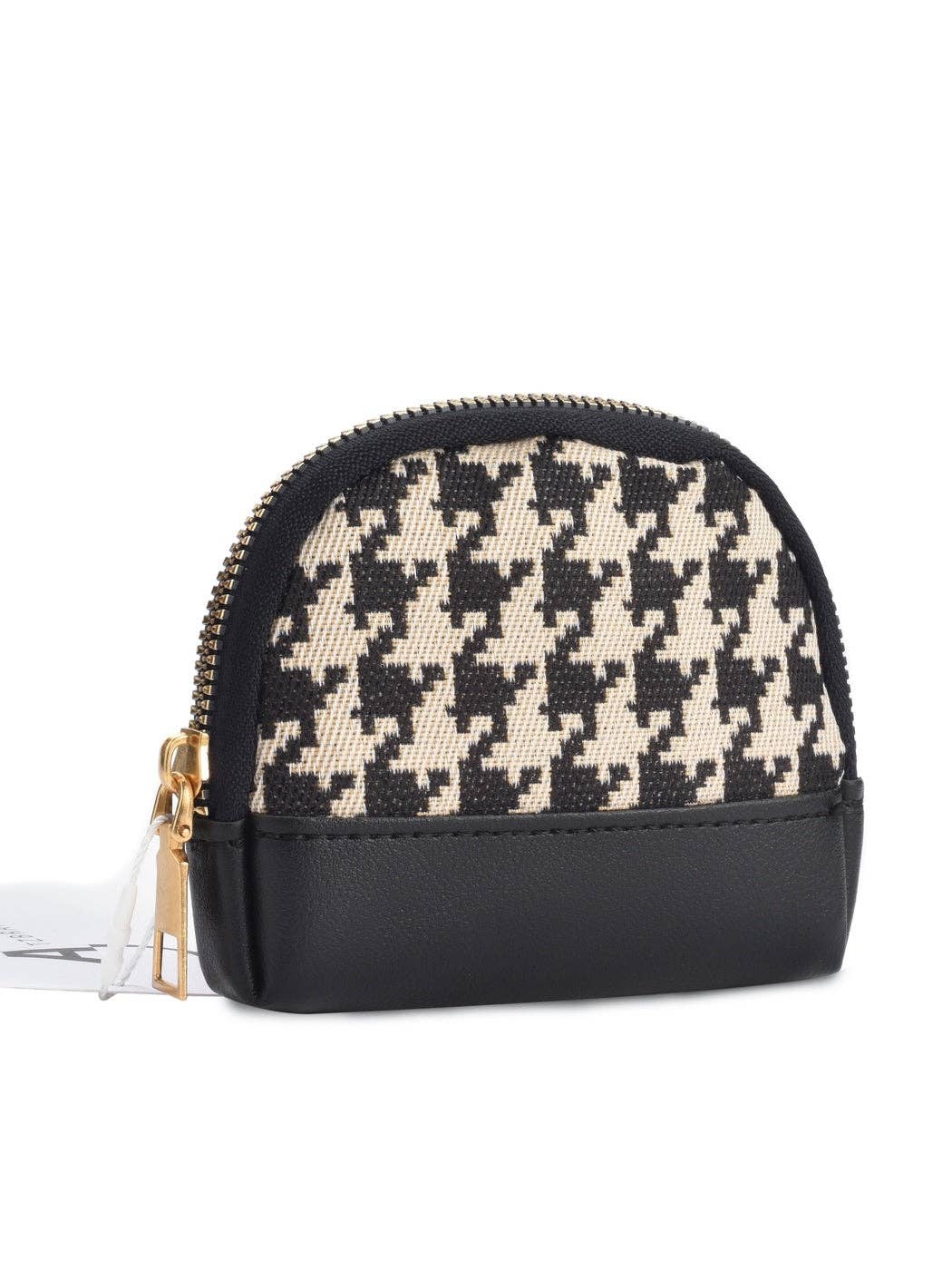 Funkyrel® Atzbranding Limited - Chic Houndstooth Zipper Purse