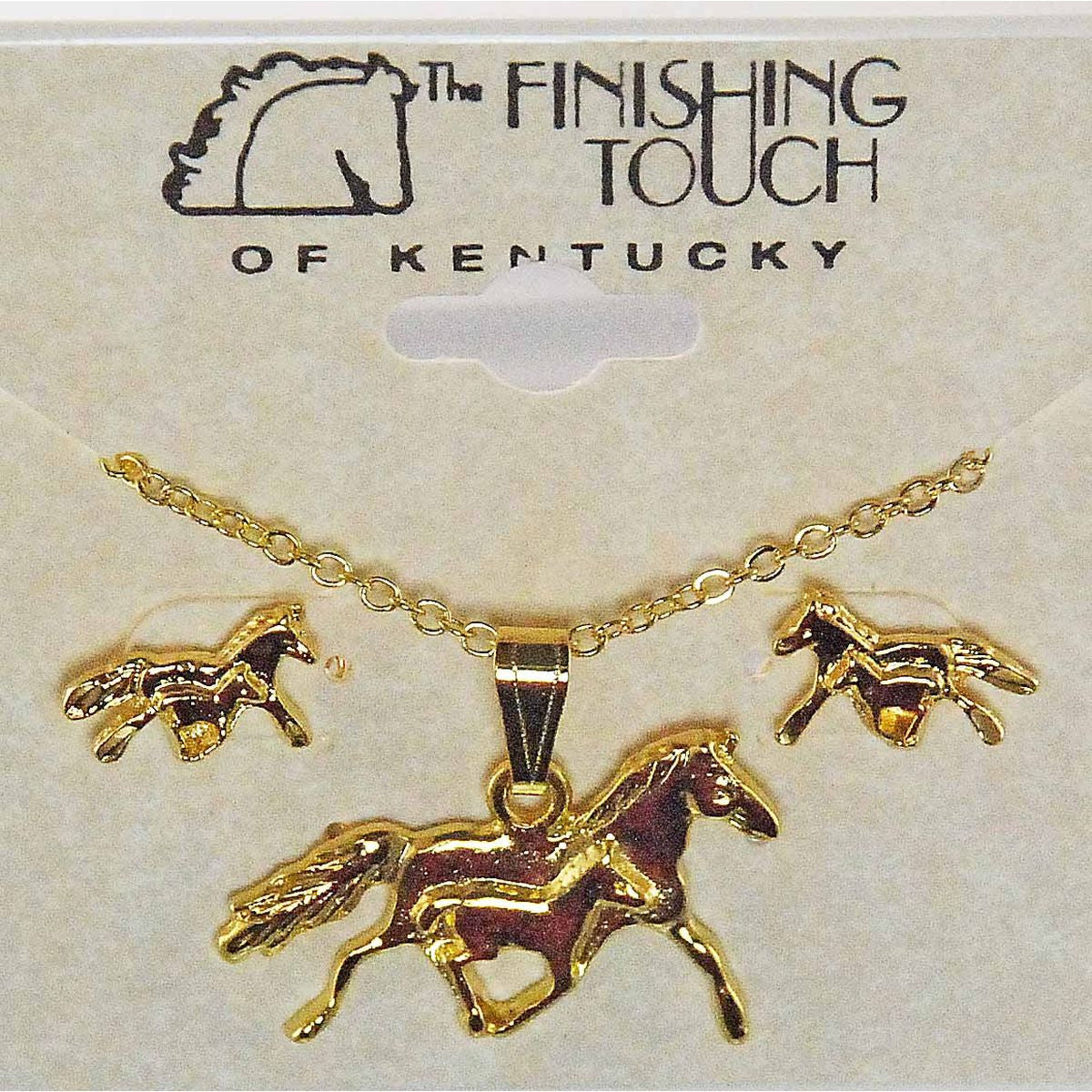 Finishing Touch Mare and Foal Earring and Necklace Gift Set - sku to order - 68466