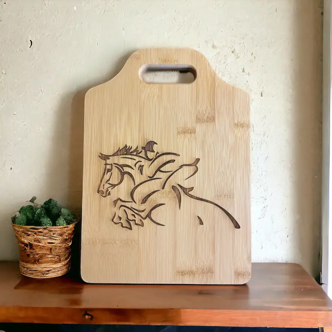 Krafty Cutting Board with Handle